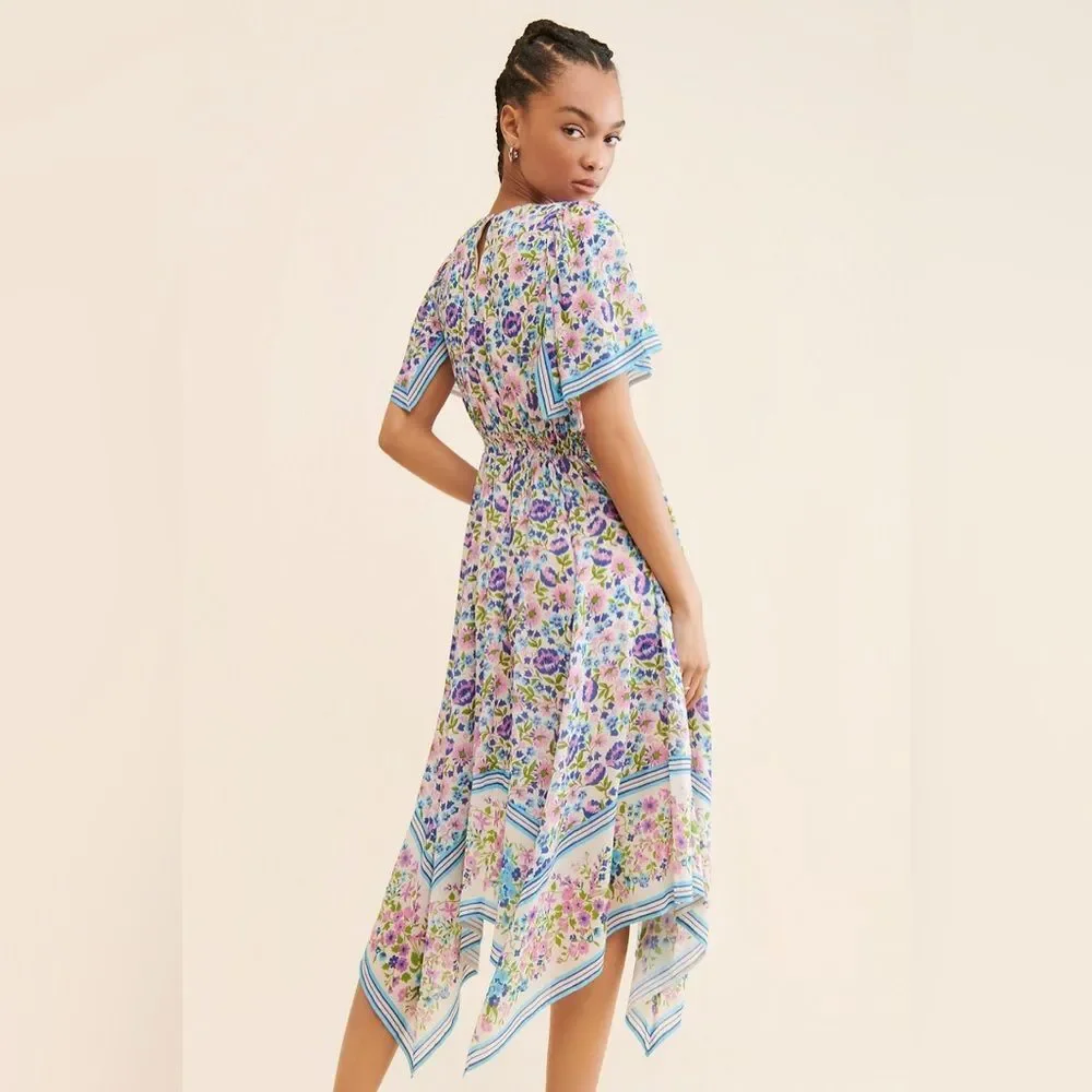 Spell & The Gypsy Women's Impala Lily Handkerchief Boho Midi Dress Size Small - Picture 5 of 13